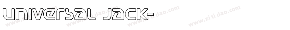 Universal Jack字体转换